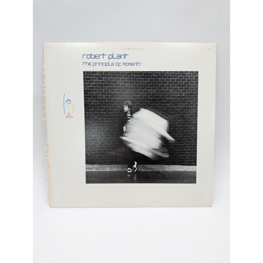 Robert Plant The Principle of Moments Vinyl LP 1983 Atlantic 90101-1 Big Log